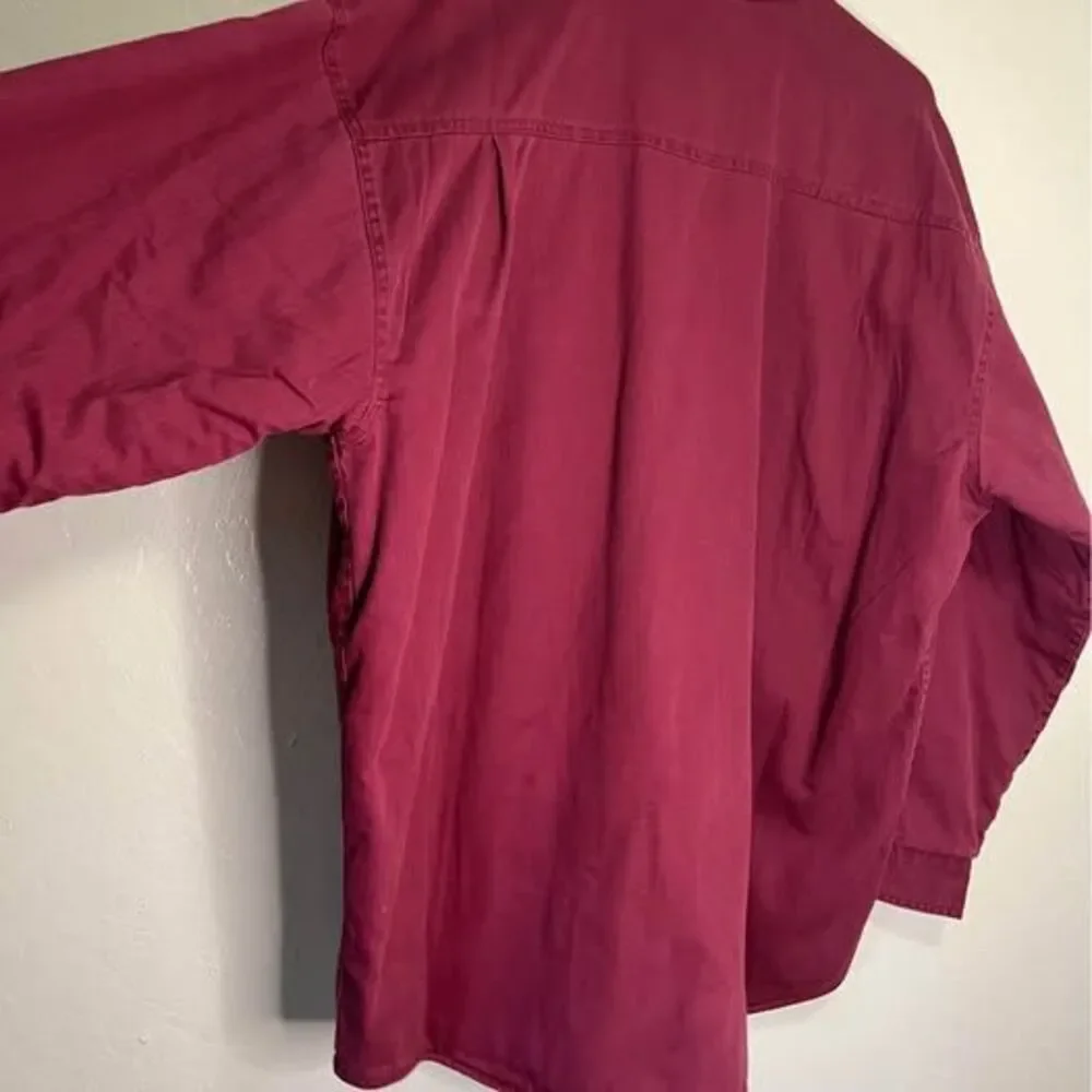 Wolverine Boots Mens Flannel Jacket Long Sleeve Fleece Lined Plaid XL Maroon NWT